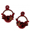 PENDIENTES JINA ROJO L