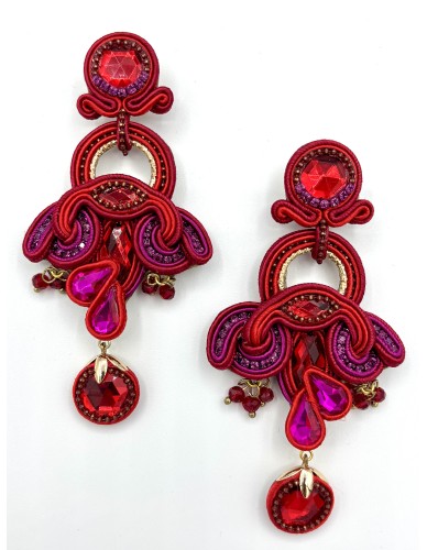 Pendientes Alejadris rojo