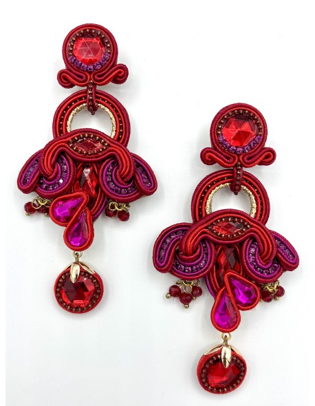 Pendientes Alejadris rojo