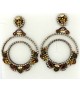 Pendiente 2 aros con filigrana