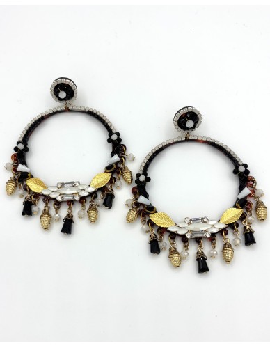 Pendiente semi aro XL